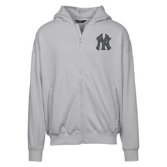 New York Yankees Levelwear Uphill Abyssal Full-Zip Hoodie - Gray