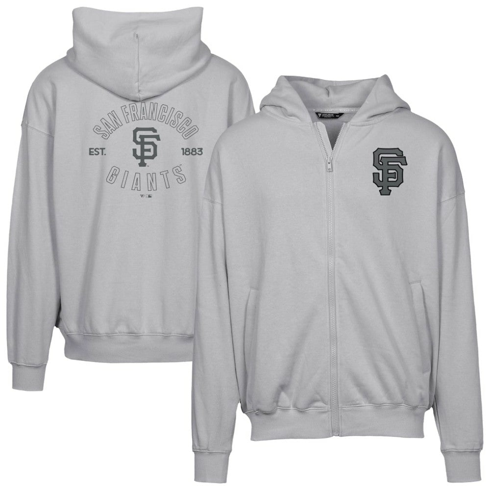 San Francisco Giants Levelwear Uphill Abyssal Full-Zip Hoodie - Gray