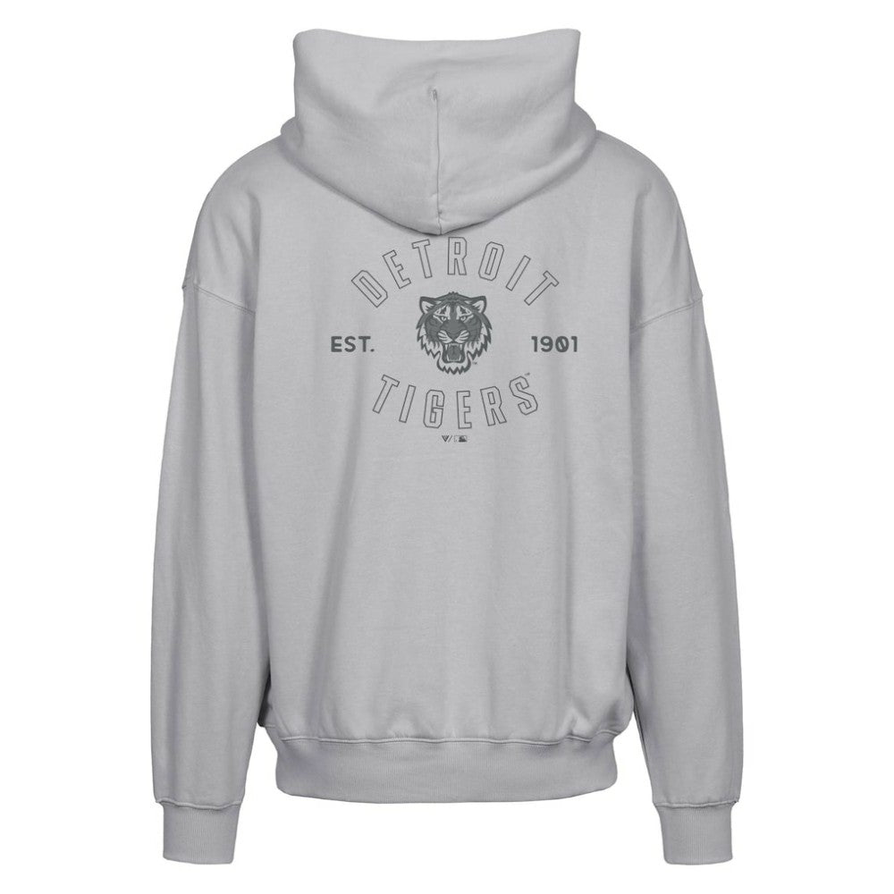 Detroit Tigers Levelwear Uphill Abyssal Full-Zip Hoodie - Gray