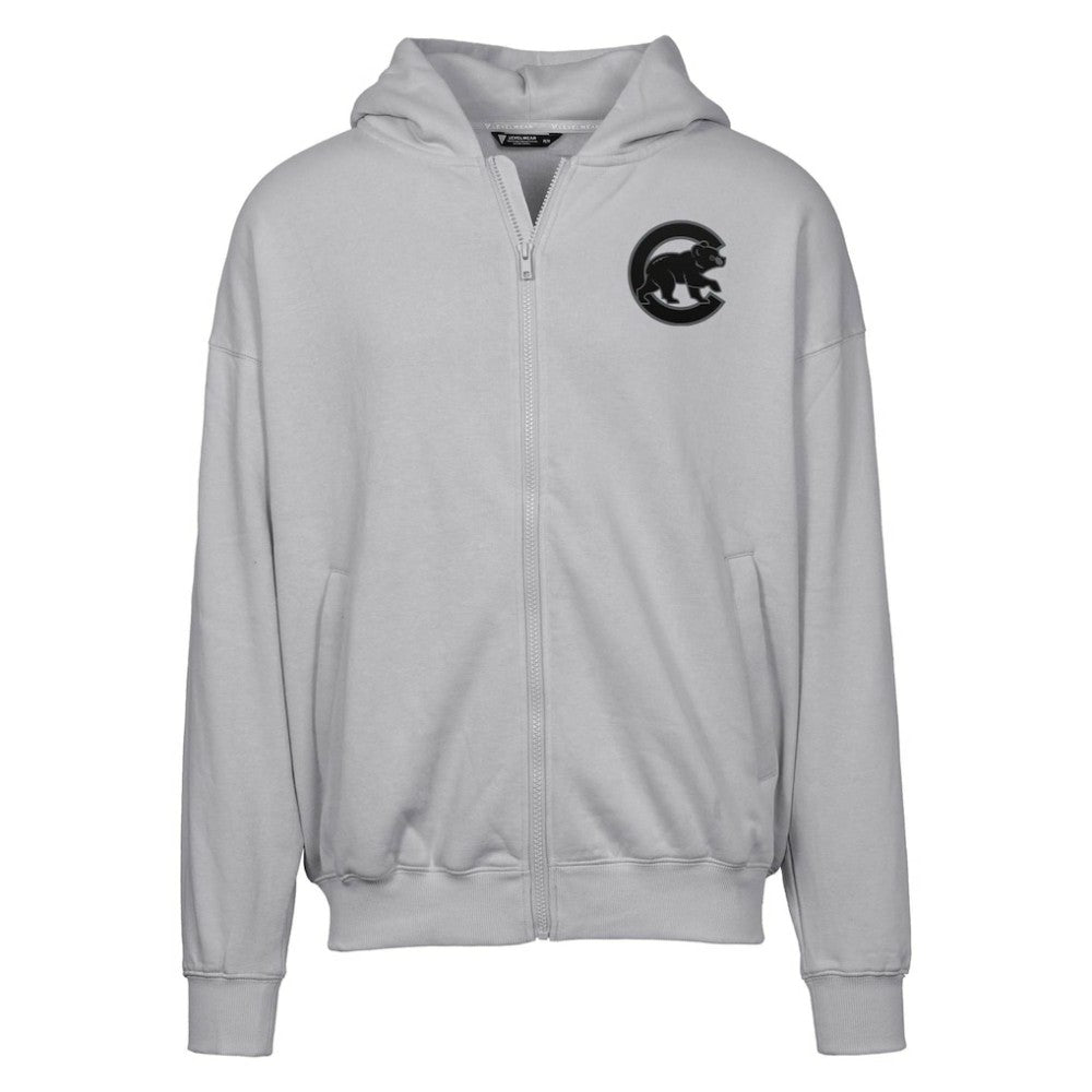 Chicago Cubs Levelwear Uphill Abyssal Full-Zip Hoodie - Gray