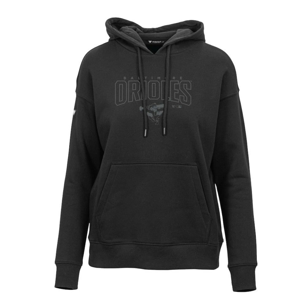 Baltimore Orioles Levelwear Women's Adorn Darkmoon Pullover Hoodie - Black