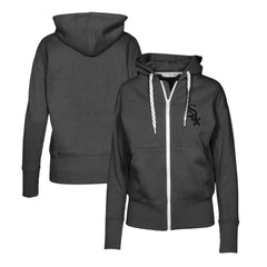 Chicago White Sox Levelwear Women's Gardinia Nightfall Full-Zip Hoodie - Black
