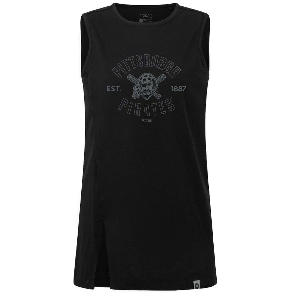 Pittsburgh Pirates Levelwear Women's Influx Abyssal Tank Top - Black