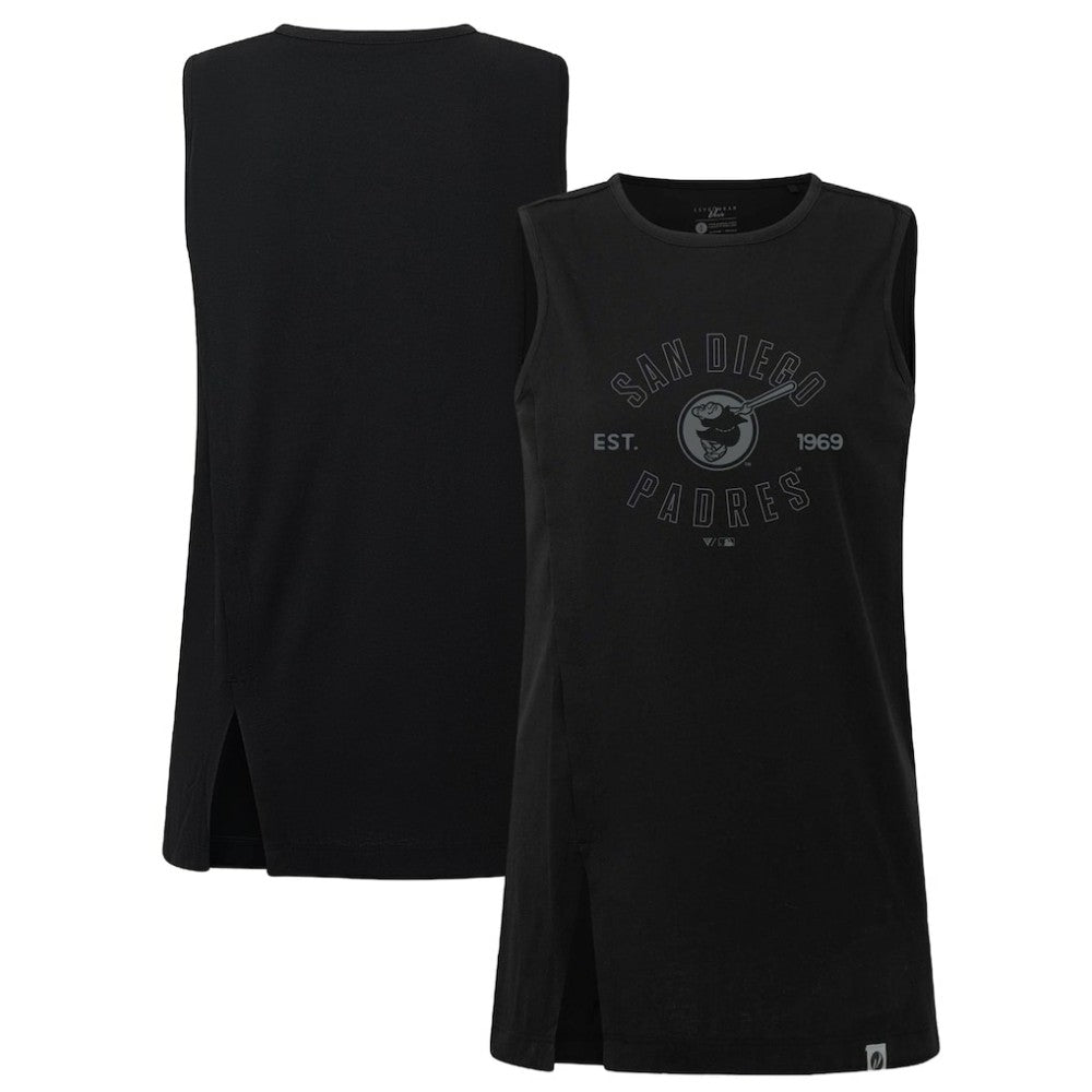 San Diego Padres Levelwear Women's Influx Abyssal Tank Top - Black