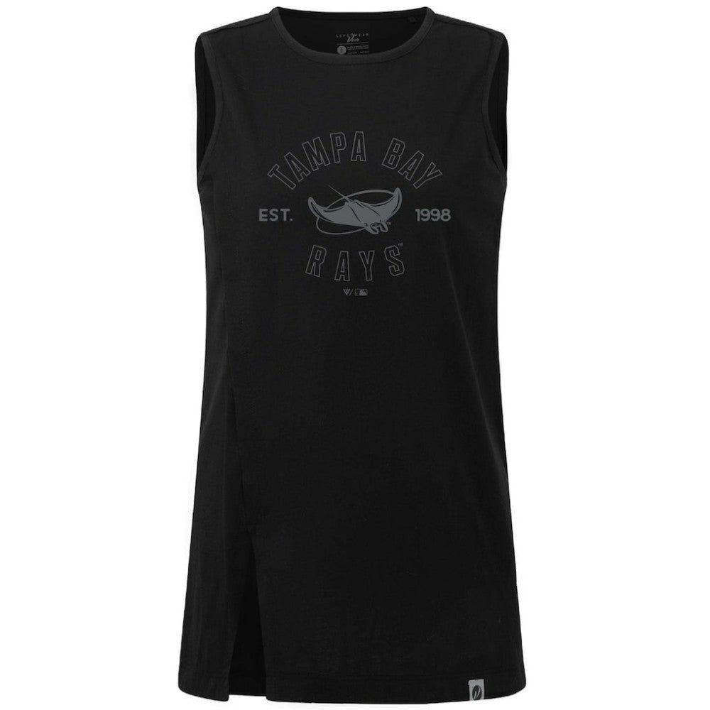 Tampa Bay Rays Levelwear Women's Influx Abyssal Tank Top - Black