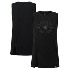 Toronto Blue Jays Levelwear Women's Influx Abyssal Tank Top - Black