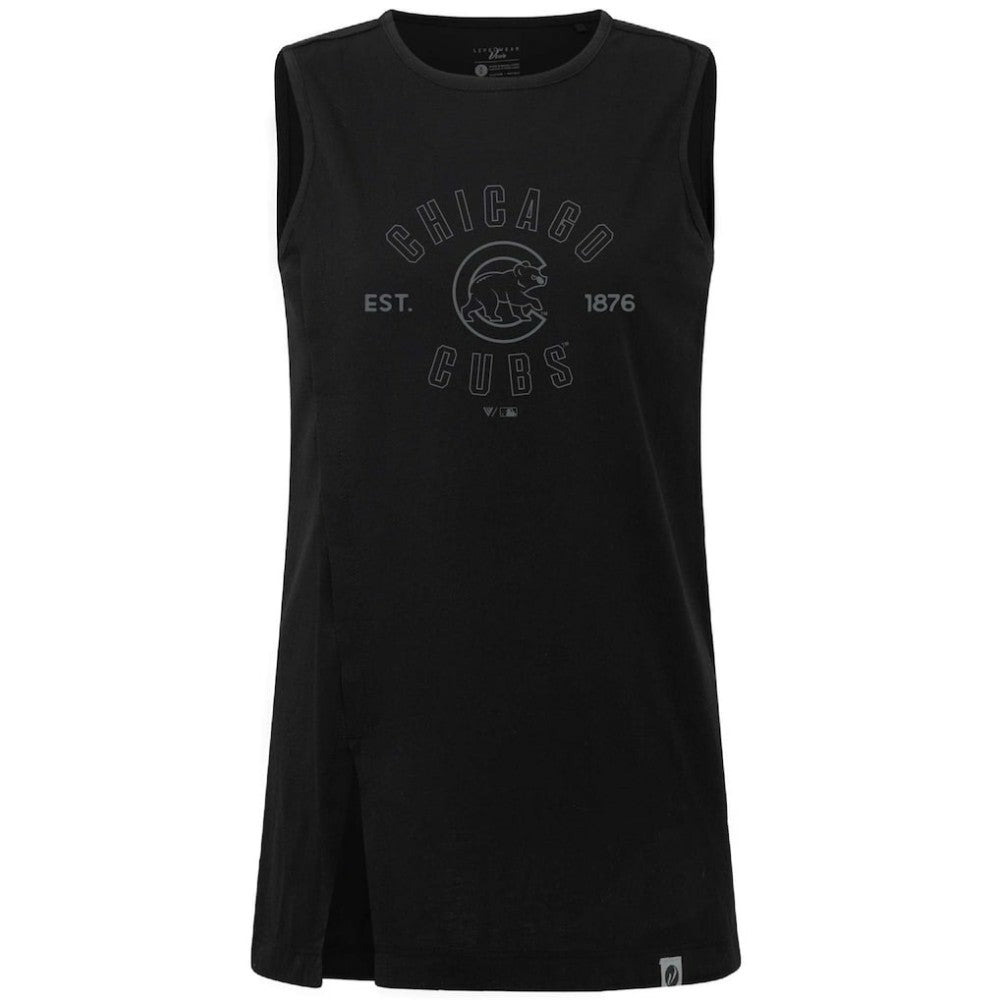 Chicago Cubs Levelwear Women's Influx Abyssal Tank Top - Black