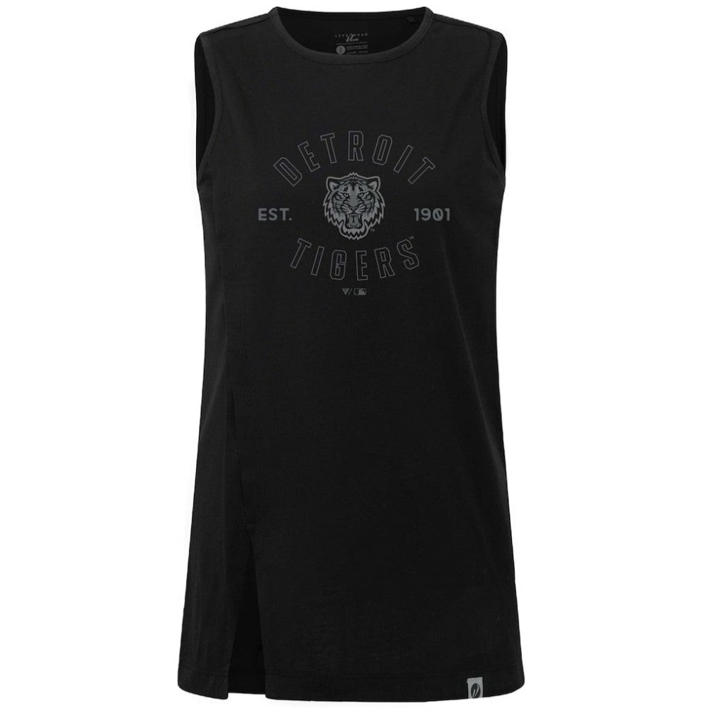 Detroit Tigers Levelwear Women's Influx Abyssal Tank Top - Black