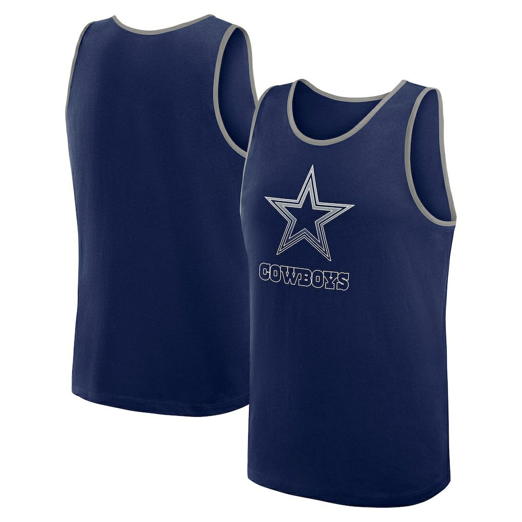 Dallas Cowboys Logo Athletic Unmatched Success Tank Top - Navy online