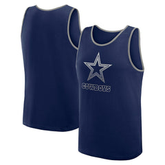 Dallas Cowboys Logo Athletic Unmatched Success Tank Top - Navy online
