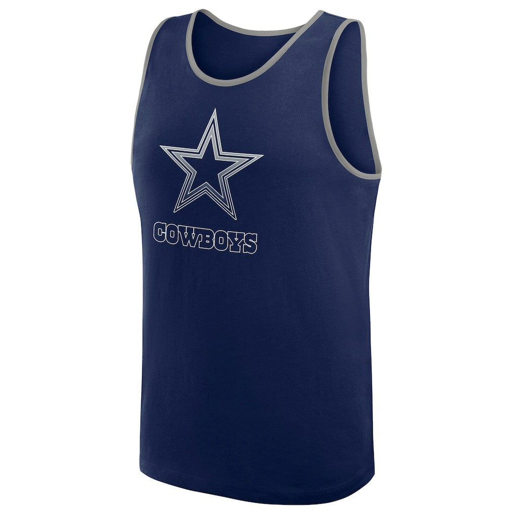 Dallas Cowboys Logo Athletic Unmatched Success Tank Top - Navy online