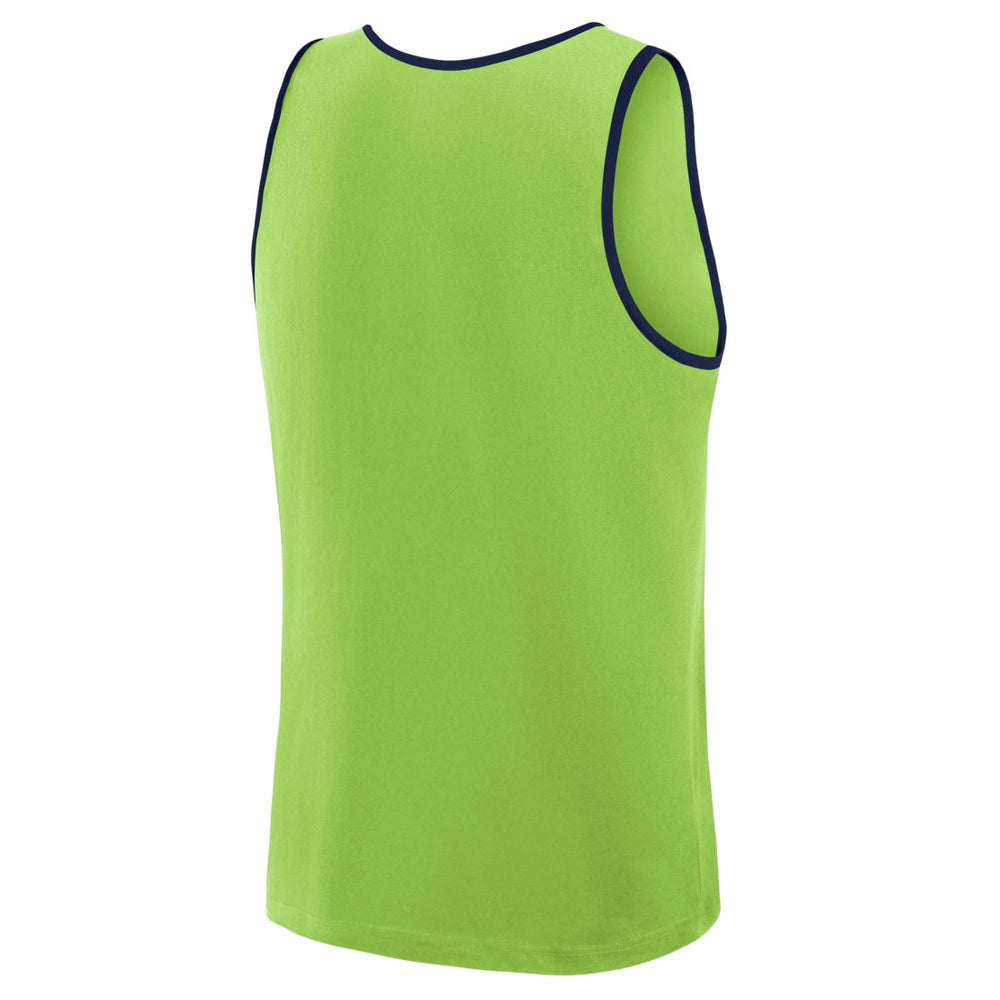 Seattle Seahawks Logo Athletic Unmatched Success Tank Top - Neon Green outlet