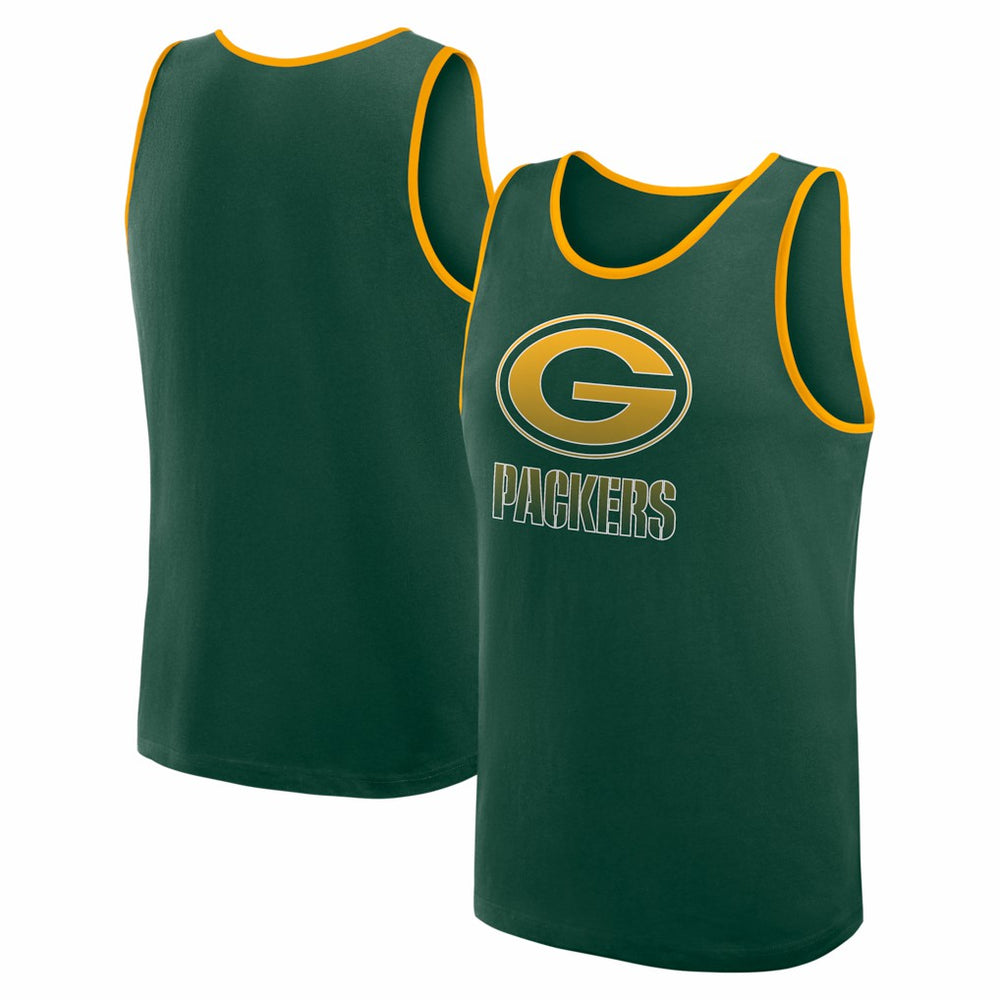 Green Bay Packers Logo Athletic Unmatched Success Tank Top - Green sale