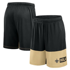 New Orleans Saints Logo Athletic Best of the Best Shorts - Black sale