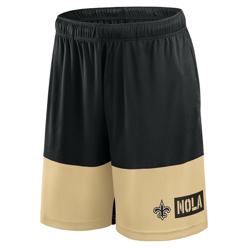 New Orleans Saints Logo Athletic Best of the Best Shorts - Black sale