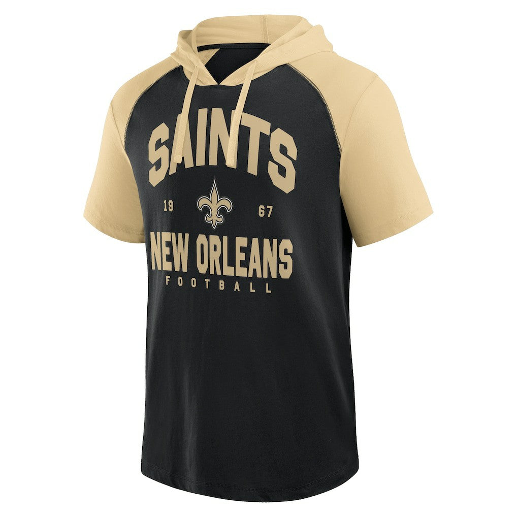 New Orleans Saints Logo Athletic Prime Hoodie T-Shirt - Black discount