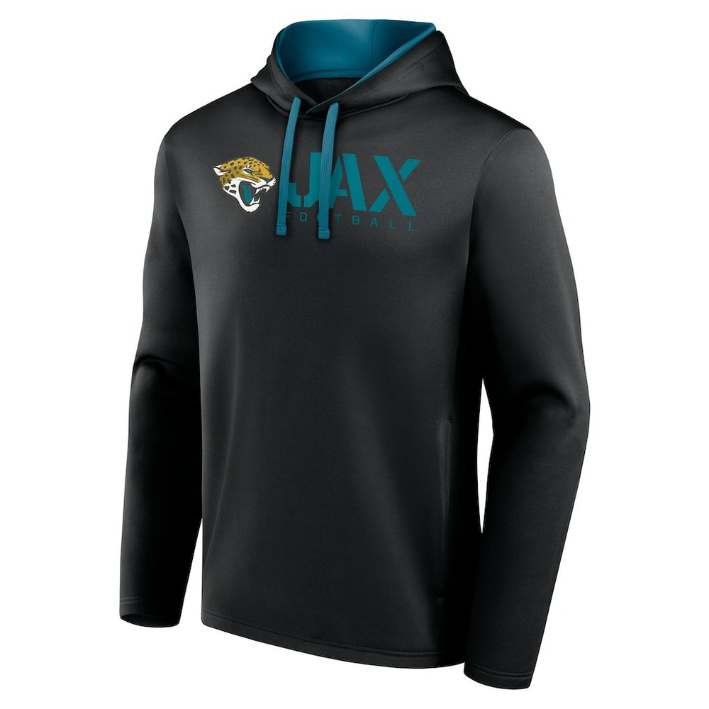 Jacksonville Jaguars Logo Athletic Head Start Pullover Hoodie - Black sale
