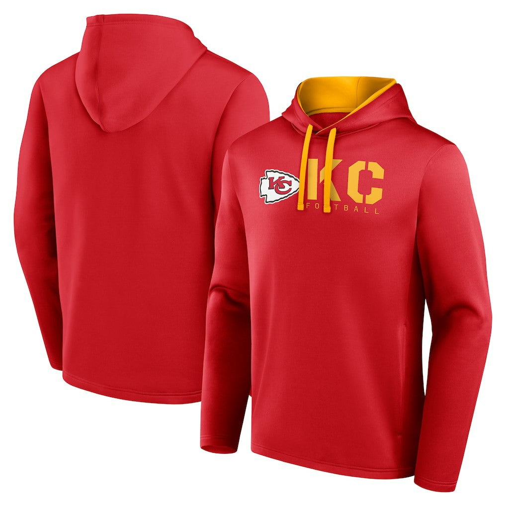 Kansas City Chiefs Logo Athletic Head Start Pullover Hoodie - Red outlet