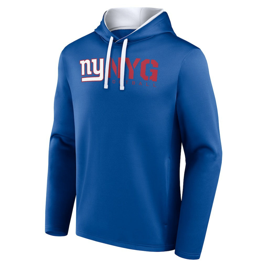 New York Giants Logo Athletic Head Start Pullover Hoodie - Royal on sale