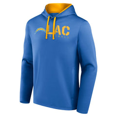 Los Angeles Chargers Logo Athletic Head Start Pullover Hoodie - Powder Blue for sale