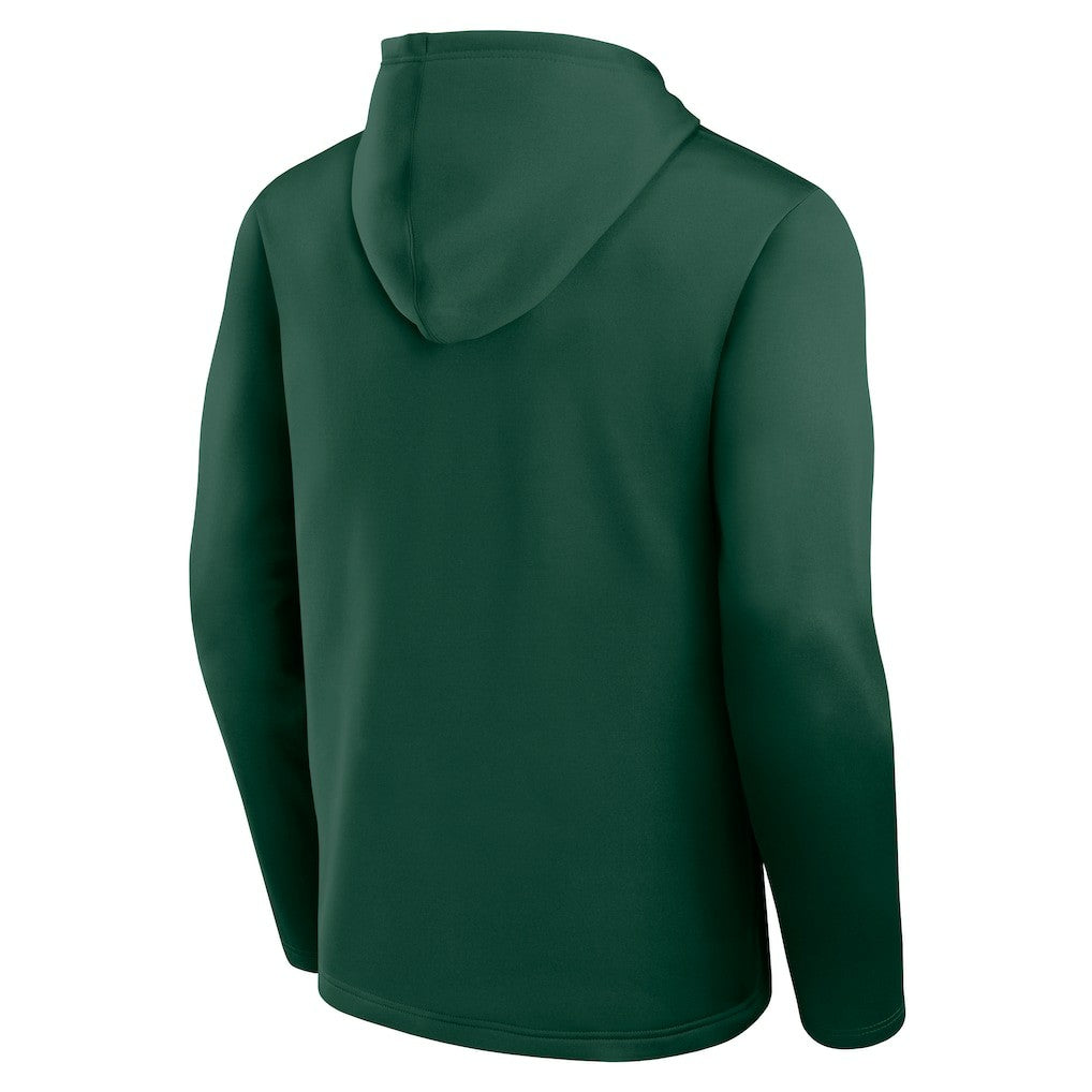Green Bay Packers Logo Athletic Head Start Pullover Hoodie - Green for sale