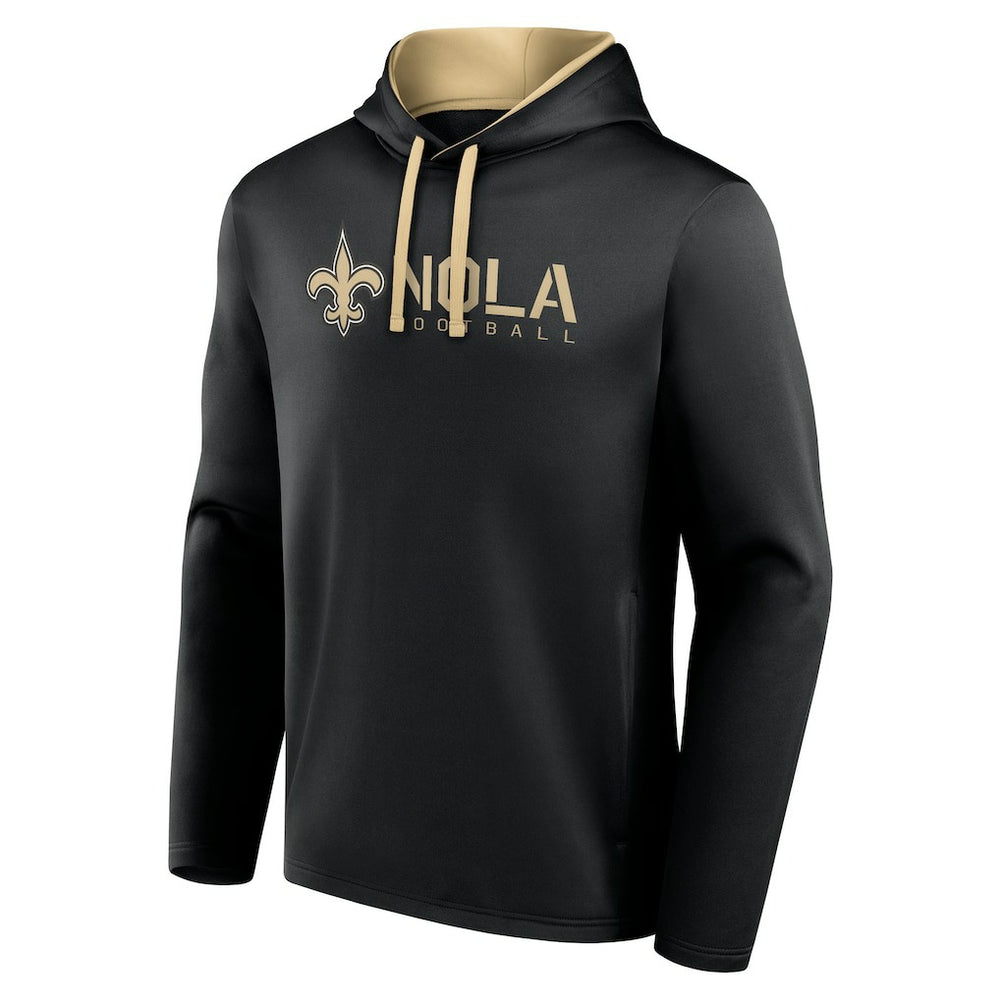 New Orleans Saints Logo Athletic Head Start Pullover Hoodie - Black sale