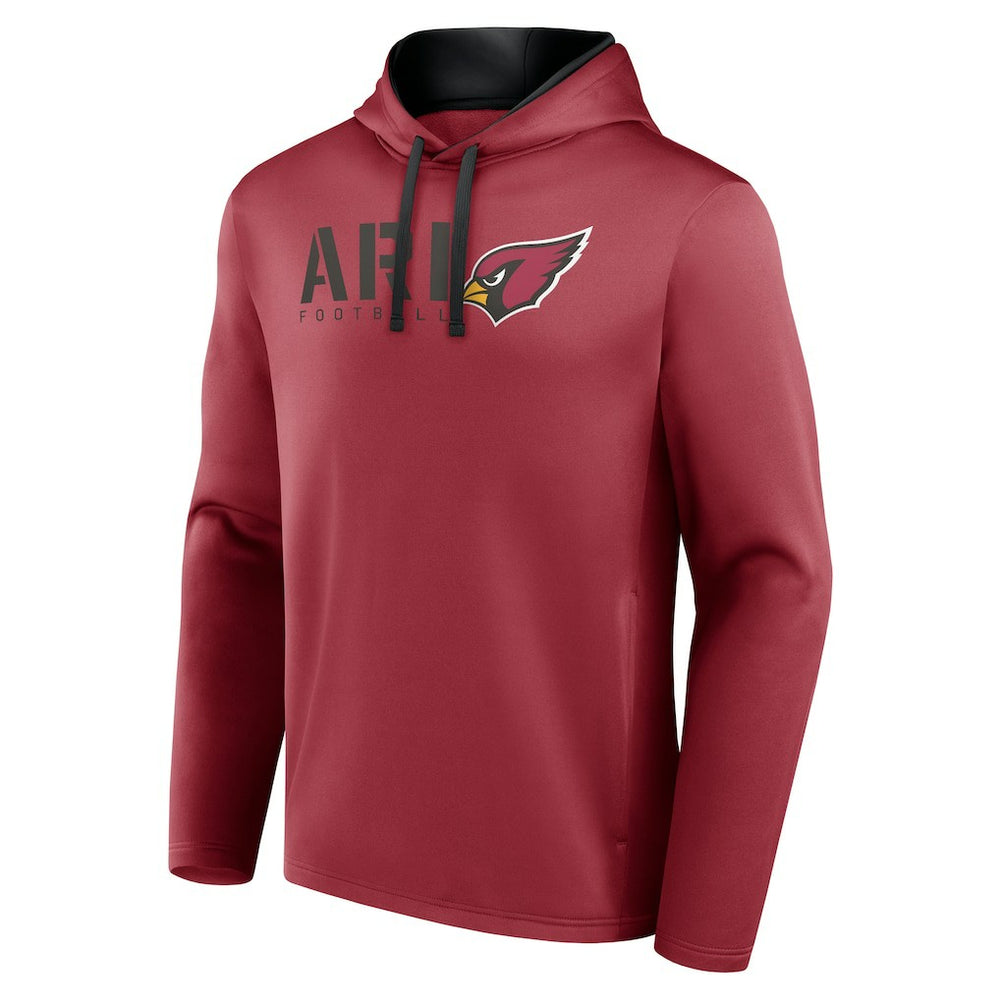 Arizona Cardinals Logo Athletic Head Start Pullover Hoodie - Cardinal on sale