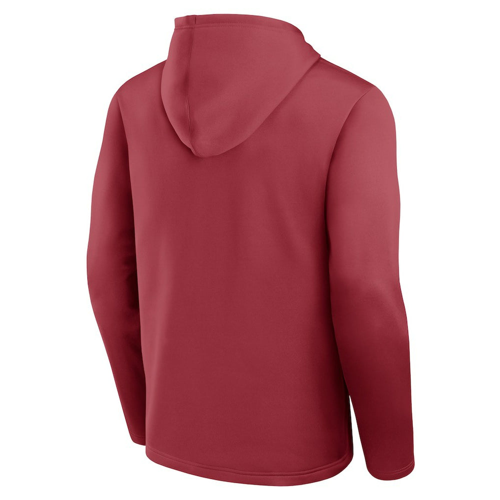 Arizona Cardinals Logo Athletic Head Start Pullover Hoodie - Cardinal on sale