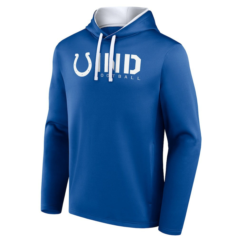 Indianapolis Colts Logo Athletic Head Start Pullover Hoodie - Royal outlet