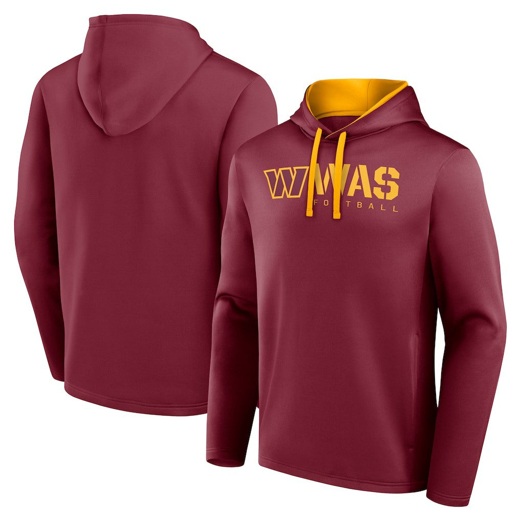 Washington Commanders Logo Athletic Head Start Pullover Hoodie - Burgundy for sale