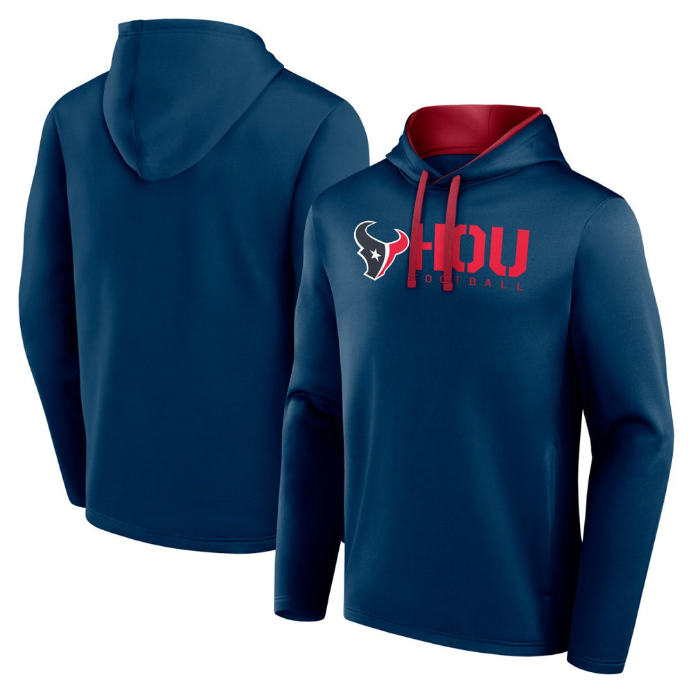 Houston Texans Logo Athletic Head Start Pullover Hoodie - Navy cheap