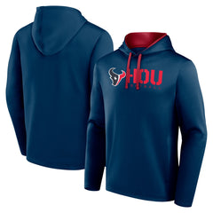 Houston Texans Logo Athletic Head Start Pullover Hoodie - Navy cheap