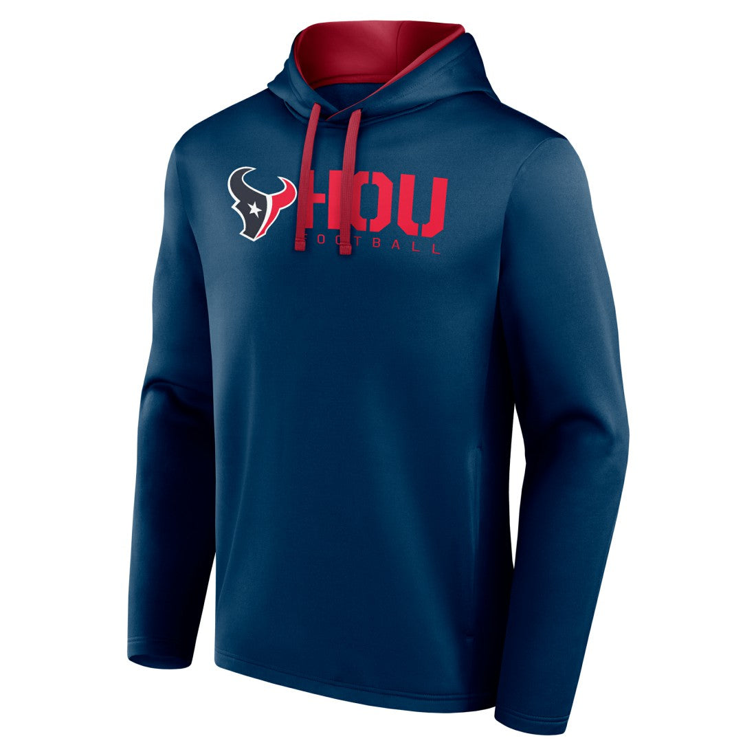 Houston Texans Logo Athletic Head Start Pullover Hoodie - Navy cheap