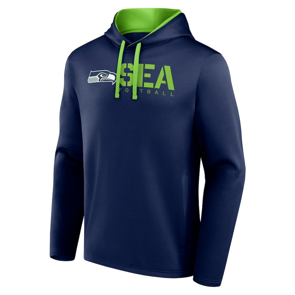 Seattle Seahawks Logo Athletic Head Start Pullover Hoodie - College Navy cheap