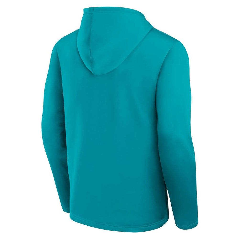 Miami Dolphins Logo Athletic Head Start Pullover Hoodie - Aqua online