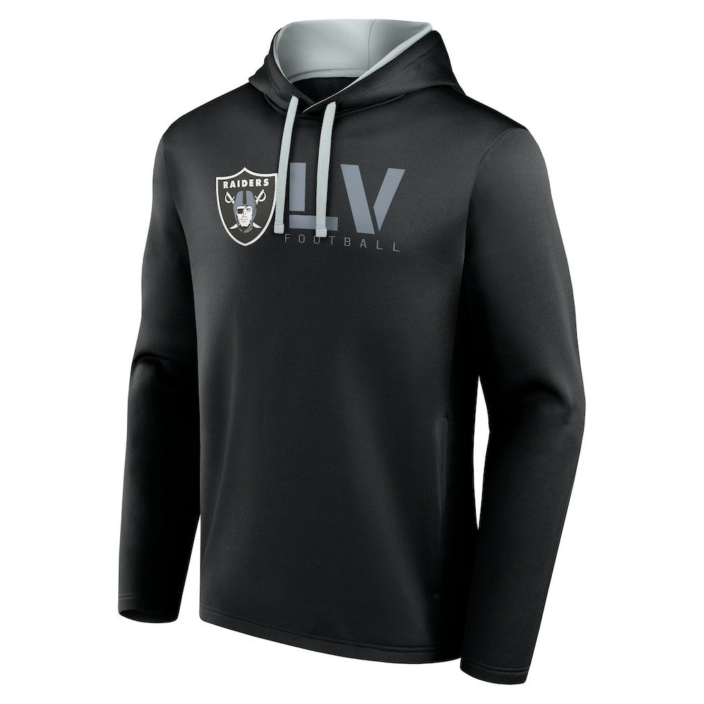 Las Vegas Raiders Logo Athletic Head Start Pullover Hoodie - Black sale