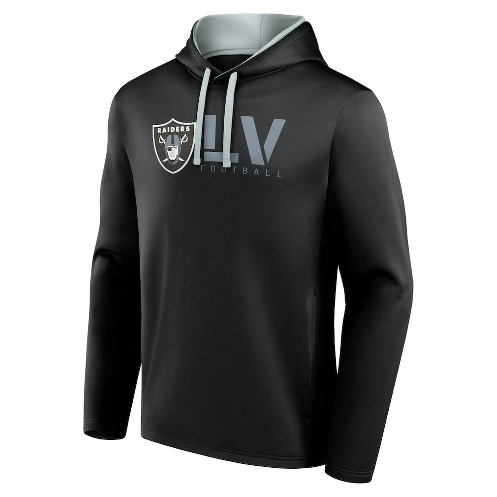 Las Vegas Raiders Logo Athletic Head Start Pullover Hoodie - Black sale