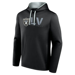 Las Vegas Raiders Logo Athletic Head Start Pullover Hoodie - Black sale