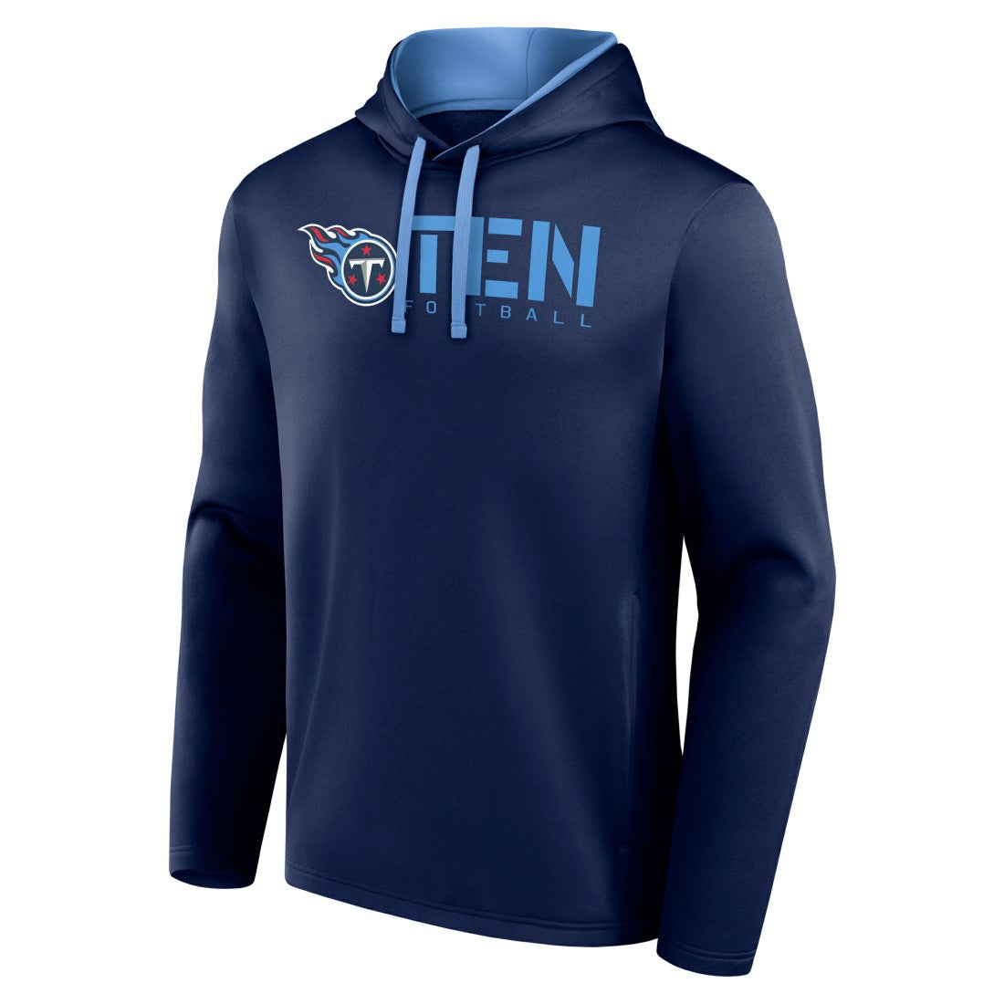 Tennessee Titans Logo Athletic Head Start Pullover Hoodie - Navy on sale