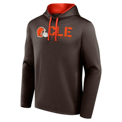 Cleveland Browns Logo Athletic Head Start Pullover Hoodie - Brown outlet