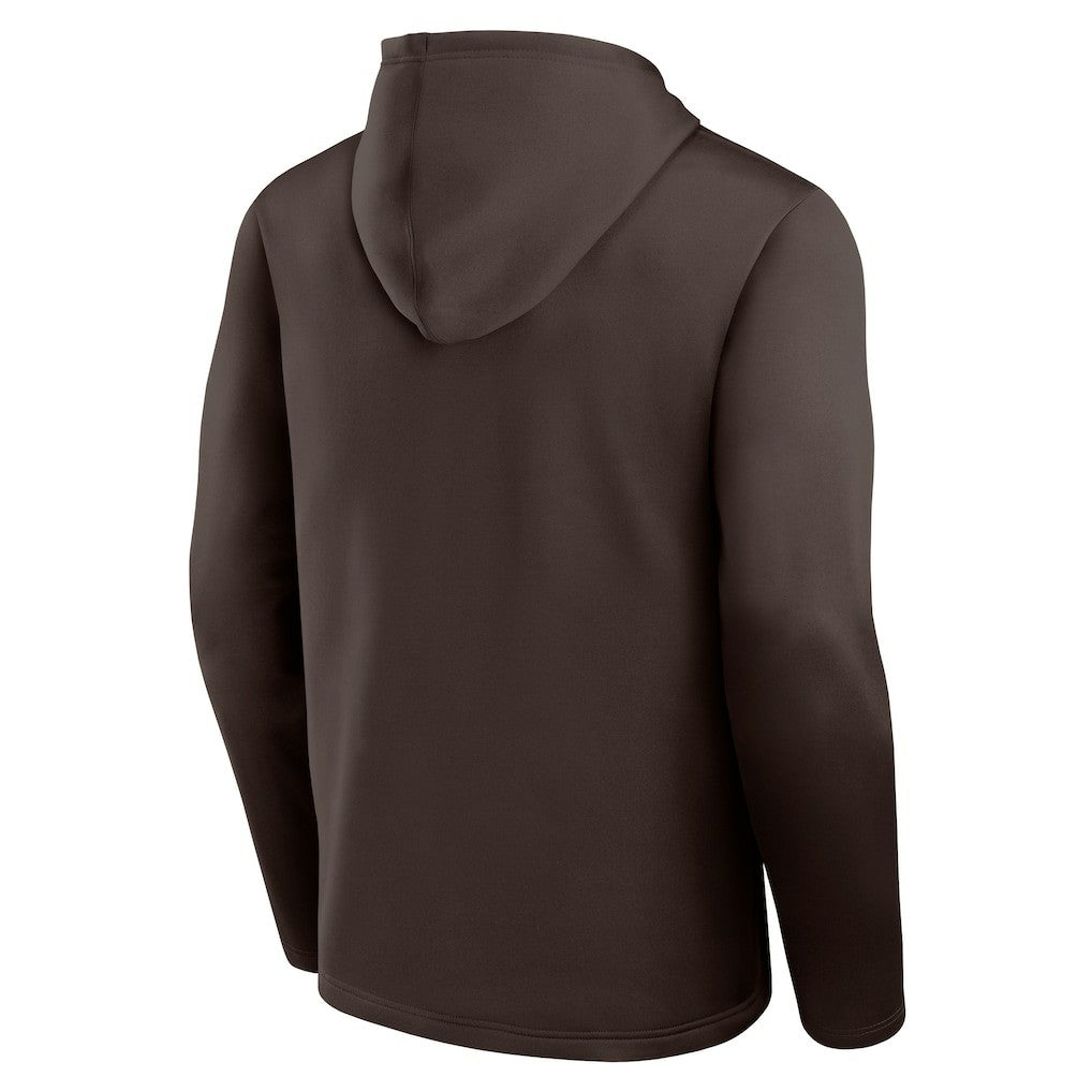 Cleveland Browns Logo Athletic Head Start Pullover Hoodie - Brown outlet