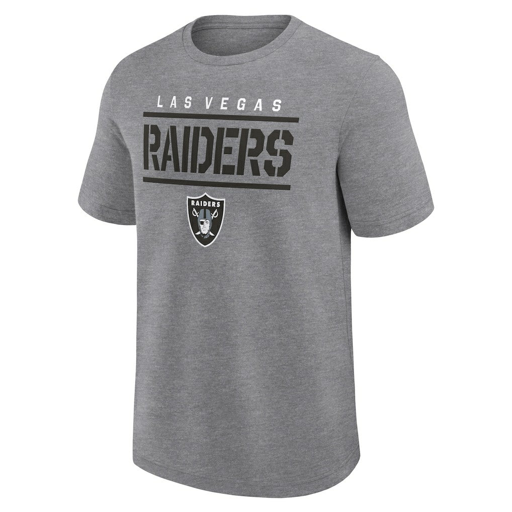 Las Vegas Raiders Logo Athletic Top Notch T-Shirt - Heather Gray discount