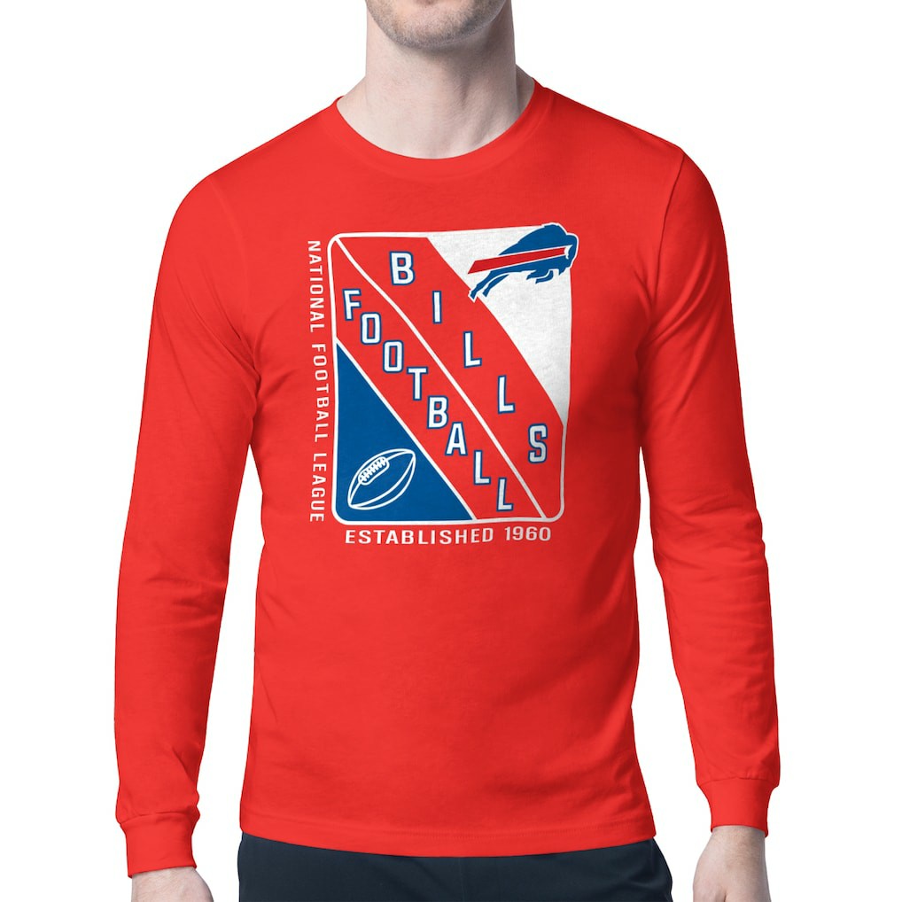 Buffalo Bills Starter Shield Logo Long Sleeve T-Shirt - Red sale