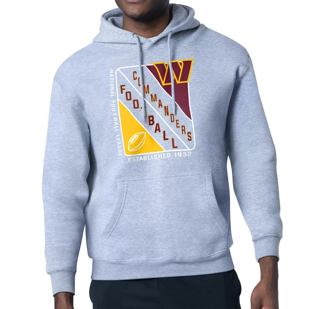 Washington Commanders Starter Shield Logo Pullover Hoodie - Heather Gray outlet