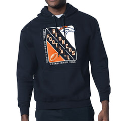 Denver Broncos Starter Shield Logo Pullover Hoodie - Navy on sale
