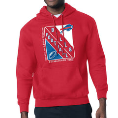 Buffalo Bills Starter Shield Logo Pullover Hoodie - Red on sale