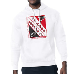 Atlanta Falcons Starter Shield Logo Pullover Hoodie - White outlet