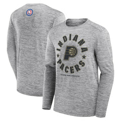 Indiana Pacers NBA Hoops for Troops Long Sleeve T-Shirt - Heather Gray | Fanatics sale