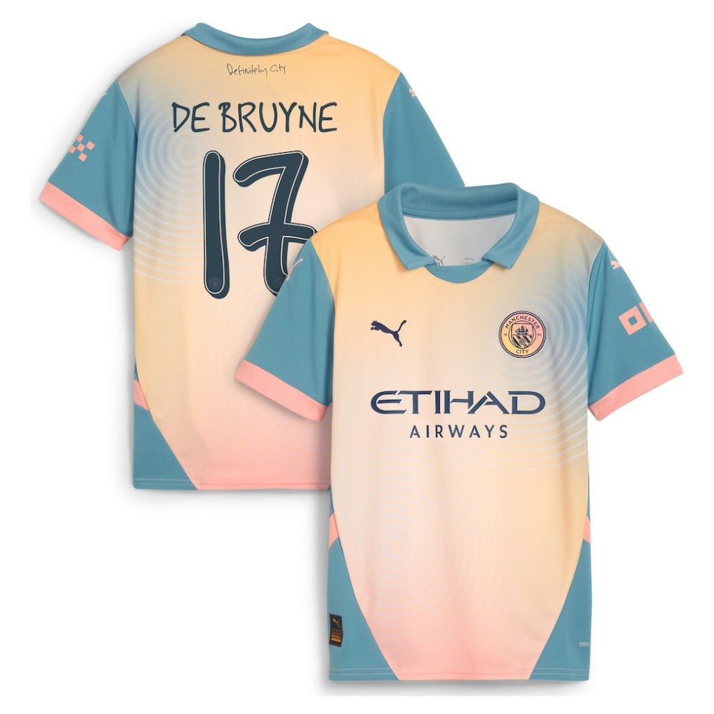Kevin De Bruyne Manchester City Youth 2024/25 Fourth Replica Player Jersey - Blue | Puma sale