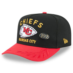 Kansas City Chiefs New Era 2025 NFL Draft On Stage A-Frame 59FIFTY Fitted Hat - Black/Red on sale